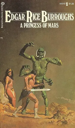 A Princess of Mars by Edgar Rice Burroughs book cover