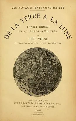 De la terre à la lune by Jules Verne book cover